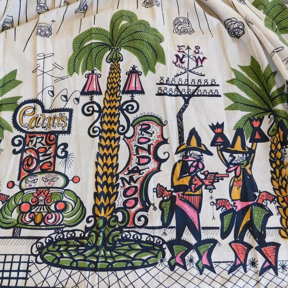 VTG groovy Katashas Unusuals wrap skirt fabric Schumacher decorator material 1yd - Picture 15 of 16